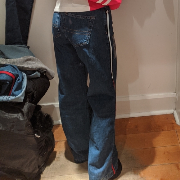 Tommy Hilfiger Wide Leg Logo Jeans New - Picture 10 of 10